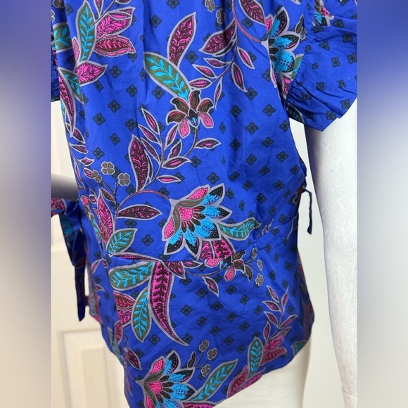 SUGARLIPS Rayanne Indigo Chia Flutter Peplum Top Size XS. E98 - Picture 14 of 14